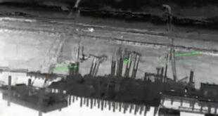 Footage from a previous Ukrainian special operations strike on Taman (Ukrainian General Staff)