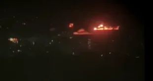 Fire at oil terminal