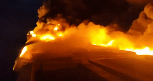 A view of the fire from atop the June Aster, September 2026 (PCG)