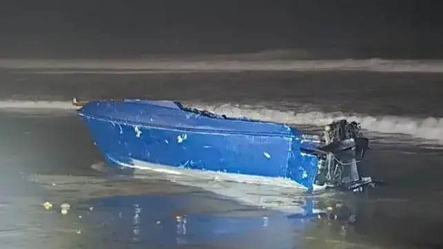 capsized-panga-imperial-beach-nov-14-2025-uscg-04694c The capsized panga after its recovery (CBP)