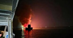chemical cargo fire