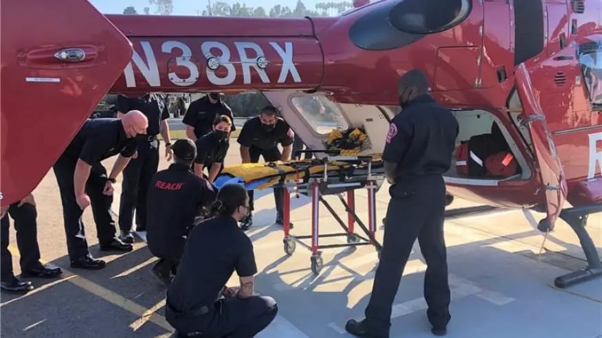 1790891266_6abed50260246 First responders training with a similar air ambulance and flight crew (Oceanside Fire Department)