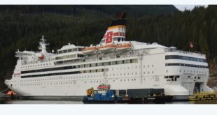 Former ferry Isabelle X being used for accommodations