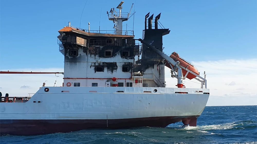 product tanker damaged in Black Sea attack